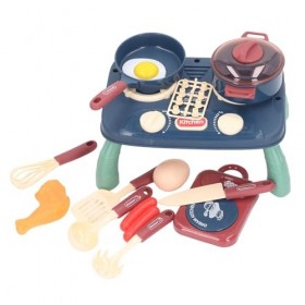 TYCIONG Accessoires de Cuisine, Ensemble de Jeu avec Son Lumineux Réaliste, Ensemble de Cuisine pour Enfants en Bas âge Styl