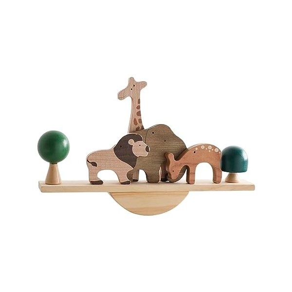 ＡＷＨＡＯ Blocs En Bois Jeux Déquilibre Jouets Montessori Tout-petits âgés de 1 à 3 Ans et 2 à 4 Ans Cadeau Danniversaire Jouet