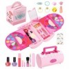 FAOKZE Maquillage Enfant Fille, Maquillage Enfant Jouet Fille, Coffret Maquillage Enfant, Maquillage Fille, Maquillage Petite