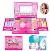 TOPJOWGA Coffrets Maquillage Lavable Enfant Jouet Fille, Maquillage Enfant Jouet Fille, Jouet Maquillage, Cosmétique Jouets J