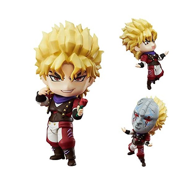 Dio Brando Q Version Figurine daction mignonne de dessin animé personnage Moe Edition Figurine de table Modèle Sculpture Orn