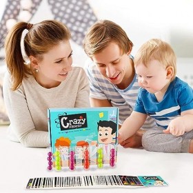 Holdes Perles Tube à Essai Jouets, Jeu de raisonnement interactif Montessori Jouet éducatif dappariement et de logique, Jeu 