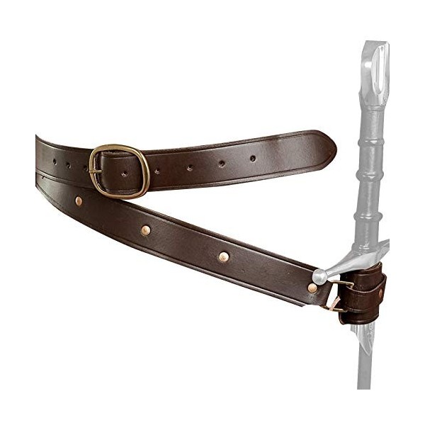 Magent Porte-Ceinture épée Rétro Médiévale épée Holster Grenouille dépée en Cuir PU Réglable Jeux dimitation Cosplay [épées