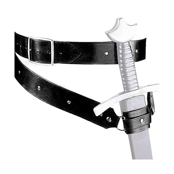 Magent Porte-Ceinture épée Rétro Médiévale épée Holster Grenouille dépée en Cuir PU Réglable Jeux dimitation Cosplay [épées