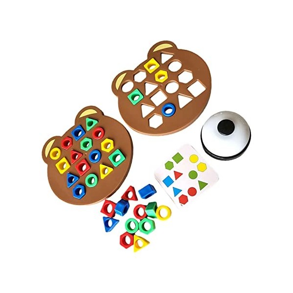 DAWRIS Jeu D'Association De Formes Géométriques - Jouet Éducatif Sensoriel Montessori Pour Enfants