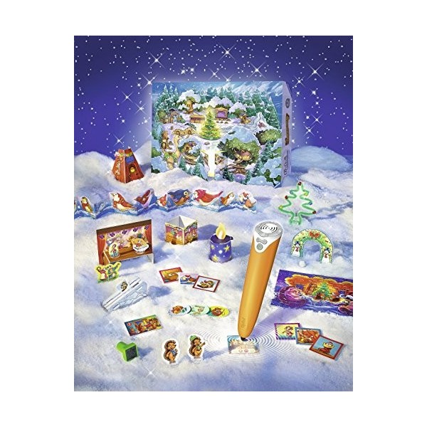 Ravensburger tiptoi 00758 – Calendrier de lAvent – Forêt des Animaux de Noël