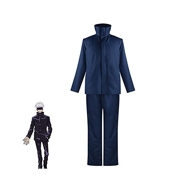 Jujutsu Kaisen Costume danime Cosplay Uniforme scolaire Nobara-Kugisaki Bleu/noir Ensemble complet de vêtements pour école j