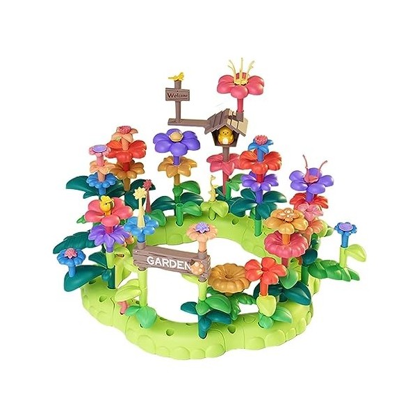 perfk Jeu Dempilage de Fleurs, Ensemble de Jeu de Jardinage, Arrangement de Fleurs à Tige, Blocs de Fleurs En Croissance, En