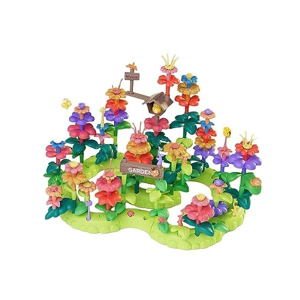 perfk Jeu Dempilage de Fleurs, Ensemble de Jeu de Jardinage, Arrangement de Fleurs à Tige, Blocs de Fleurs En Croissance, En