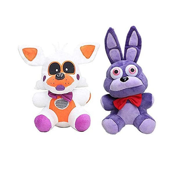 Zhongkaihua Bear Fazbear + Nightmare Bonnie Set Five Nights Game Peluche Fnaf Toys Fnaf Emplacement pour les enfants Cadeau d