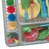 Generic 28 pièces Assiettes et Plats de Jouets pour Enfants pour Jeu de Cuisine, Jouets de Cuisine réalistes Accessoires de C