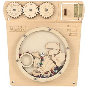 Toyvian 1 Jeu Accessoires De Tableau Occupé Jouets Éducatifs Préscolaires Tableau Dactivité Machine à Laver Jouet Assorti Mo