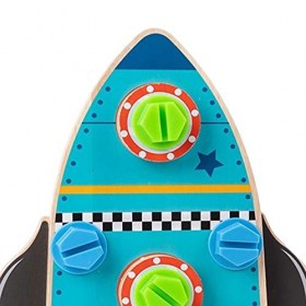 Milageto Jeu de Jouets de Tournevis en Bois Jeu de Construction de Construction de Vis pour Lécole Maternelle