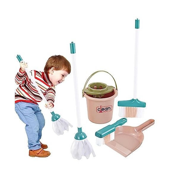 Odavom Kit de nettoyage pour enfants en bas âge – Jeu de rôle de cuisine de simulation – Jeu de cuisine pour tout-petits, enf