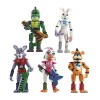 Xinchangda Lot de 5 figurines dhorreur FNAF lumineuses et amovibles avec articulations mobiles pour décoration danniversair