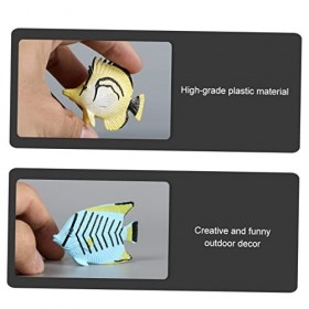 ibasenice Jouets De Reptiles 48 Pièces Modèle Poisson Kidcraft Playset Figurines Décor Décor De La Faune Reptile Jouets pour 