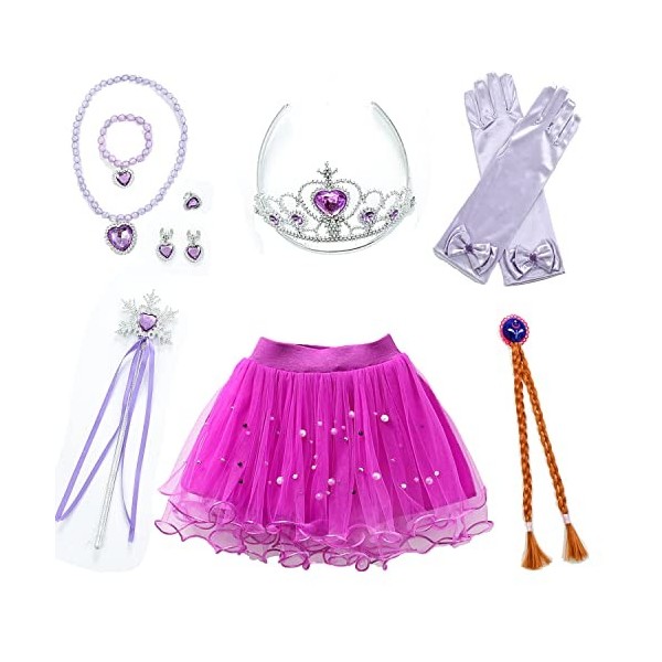 Qingzhuan Princesse Dress up Set, Costume Princesse fille Costume Petite fille Cosplay jeu set