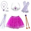 Qingzhuan Princesse Dress up Set, Costume Princesse fille Costume Petite fille Cosplay jeu set