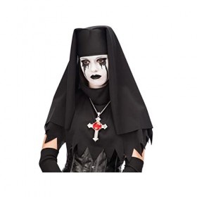 Carnival Toys 6167 – Bonnet Nonne, Jeu, Noir