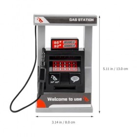 TOYANDONA Jouet De Station-Service 1 Ensemble De Jouet De Pompe À Essence Simulation Jouet De Station-Service Enfants Pompe À