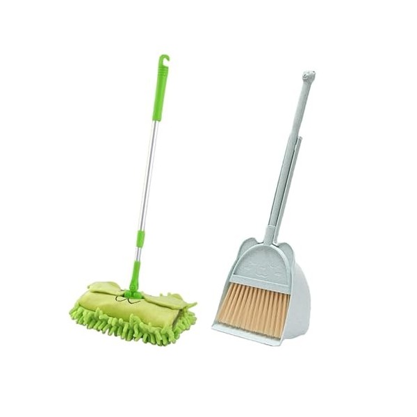 Folpus Ensemble de Jouets de Nettoyage pour Tout-Petits, Ensemble de Jeu de Balayage et de Nettoyage, Ensemble de Pelle à Bal