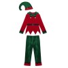 Runhomal Unisexe Enfant Costume dElfe de Noël Velours Déguisement Lutin Garçon Fille Déguisement Robin des Bois Cosplay Bonn