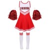 Aislor Costume Cheerleadering Enfants Filles Déguisement Uniforme de Pom-Pom Girl Halloween Fête Carnaval Party Cosplay Outfi