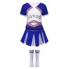 Aislor Costume Cheerleadering Enfants Filles Déguisement Uniforme de Pom-Pom Girl Halloween Fête Carnaval Party Cosplay Outfi