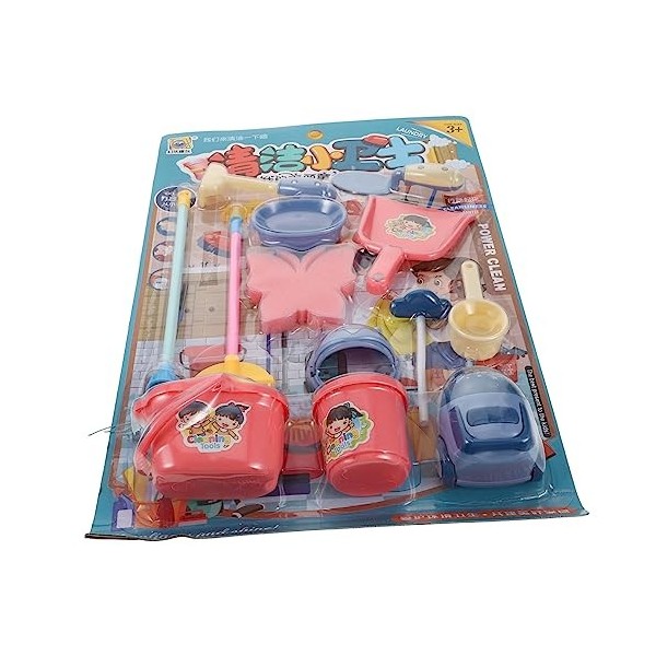 Toyvian 2 Ensembles Jouet Nettoyage Éducatif Imité Jouet Jouets Drôle Miniature Vadrouille Outils De Pelle Balai Mini Enfant 