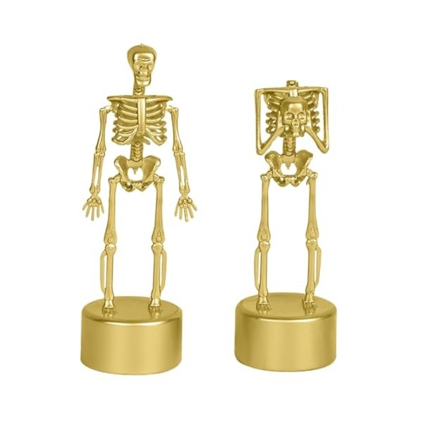 Toyvian 6 Pièces Trophée De Support De Crâne Jouet Adulte Artisanat pour Adultes Squelette dhalloween Trophée du Meilleur Co