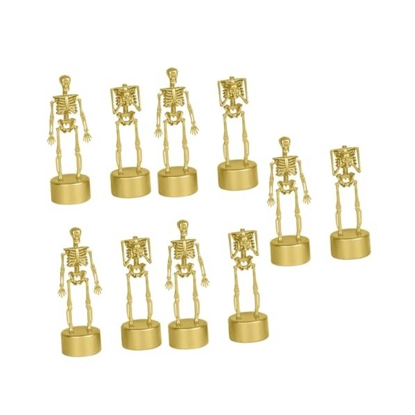 Toyvian 6 Pièces Trophée De Support De Crâne Jouet Adulte Artisanat pour Adultes Squelette dhalloween Trophée du Meilleur Co