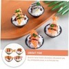 Toyvian 4 Pièces Riz À Sushi Simulé Échantillon De Sushi Artificiel Accessoire De Photographie De Cuisine Jouets De Jeu De Cu