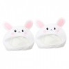 Toyvian 2 Pièces Petit Couvre-Chef De Lapin Blanc Accessoires Photo De Bal Vêtements Pour Enfants Tenues De Jeu De Rôle Chape