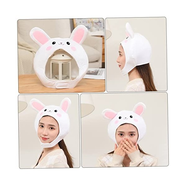 Toyvian 2 Pièces Petit Couvre-Chef De Lapin Blanc Accessoires Photo De Bal Vêtements Pour Enfants Tenues De Jeu De Rôle Chape