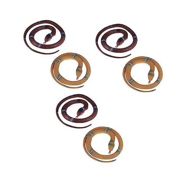 Toyvian 2 Pièces Halloween Imitation Serpent Jouet De Serpent Réaliste Faux Serpents Qui Ressemblent À De Vrais Grands Serpen