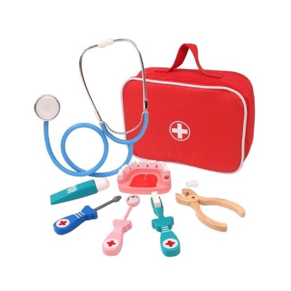 KieTeiiK Médical pour Enfants Nouveauté Jouets Mini Rôle Portable pour Jeux Table Éducatifs Meilleur Cadeau Médecin Réaliste 