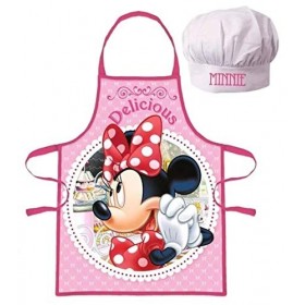 Palleon Minnie Ensemble tablier et toque pour enfant