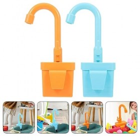 Happyyami 2 Pièces Enfants Jouet Cuisine Évier Robinet Remplacement Lave-Vaisselle Électrique Jouer Jouet avec Eau Courante F