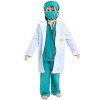 Runstarshow Cotume Docteur Enfant Déguisement Jeu dImitation 6 Pièces Blouse de Laboratoire Stéthoscope Masque Bonnet Cospla