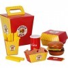 SGerste Jeu de 26 pièces en bois de luxe Fast Food pour enfants