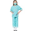 Feynman Costume de vétérinaire pour enfant - Costume de médecin pour fille - Uniforme - Jeu de rôle - Mallette de médecin - C