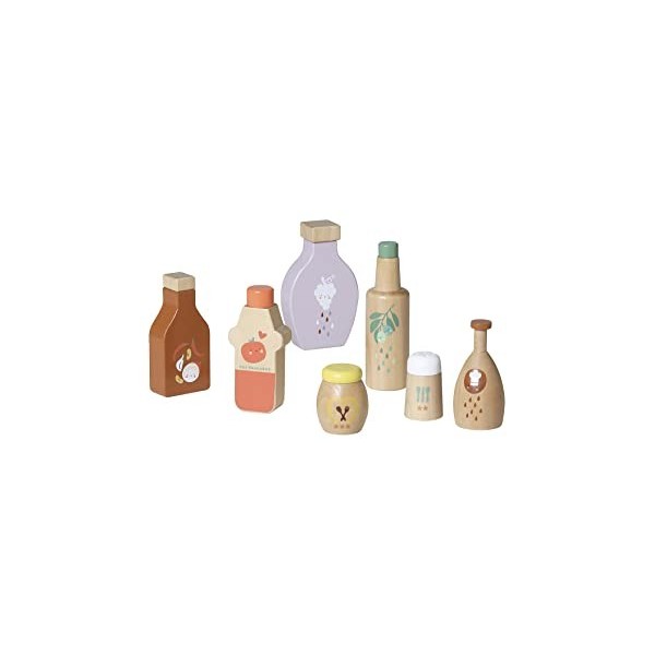 Vertbaudet Set de Condiments en Bois Beige TU