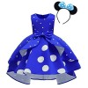 IWEMEK Robe Enfants Bébé Filles Déguisement Tutu à Pois Polka Dot avec Bandeau doreille Costume Princesse Vintage Fête Noël 