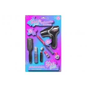 Toyland Son Stuff Girl! Set Cheveux des Filles - sèche-Cheveux, Bigoudi + Accessoires [Jouet]