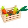 Small Foot 11754 Boutique marchande-Caisse de légumes, Accessoires en Bois pour la Cuisine des Enfants, Jeux de rôle po Toys,