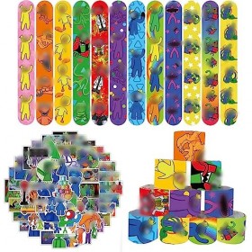 Lot de 36 bracelets à clip pour enfant, motif arc-en-ciel - Pour enfants, garçons et filles