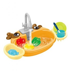 Évier de Cuisine Enfant - Jouets de Cuisine avec Lave-Vaisselle à Circuit deau | Ustensiles Cuisine Jeu de Rôles pour Enfant