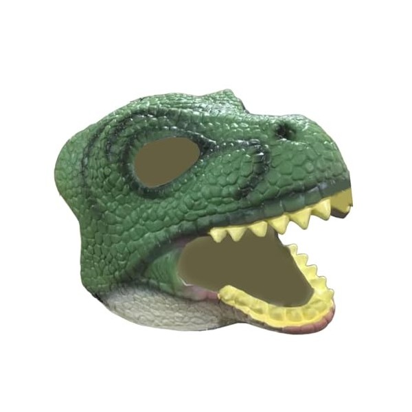 2 Masques Dinosaure Halloween - PU Souple - 3D Réaliste - Pour Cosplay Et Fêtes - Taille Unique