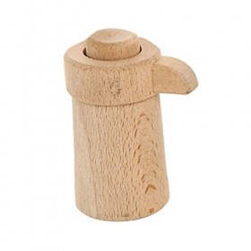 EXCEART Faire Semblant de Jouer Jouet de Cuisine Mini Carafe à Café en Bois Non Fini Ensemble de Jeu de Cuisine Jeu de Rôle A
