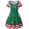 dPois Enfant Garçon Fille Lutin Ensemble Noël/Robe Noël Déguisement Pere Noël Costume Carnaval Halloween Cosplay Elf Lutin Te